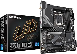 لوحة ام Z790 UD AC من جيجابايت ال جي ايه 1700 انتل ATX DDR5 تريبل M.2 PCIe 5 USB 3.2 الجيل الثاني نوع سي واي فاي شبكة LAN 2.6E EZ Latch متعددة المفاتيح LGA AX​