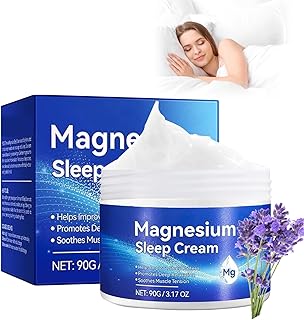 Soothing Muscle & Body Pressure Magnesium Cream - Magnesium Sleep Body Cream - Magnesium Cream for Sleep - Organics Magnesium Balm with Magnesium, Vitamin E,Lavender Oil,Almond Oil - Magnesium Butter