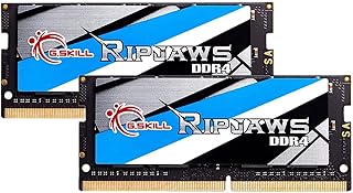 G.سكيل ذاكرة DDR4 SO-DIMM سلسلة DDR4 RAM 32GB (2x16GB) 3200MT/s CL22-22-22-52 1.20 فولت غير مخزنة وغير ECC نوت بوك/لابتوب سوديم (F4-3200C22D-32GRS)، من جي سكيل