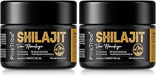 Shilajit Pure Himalaya Shilajit Resin, Gold Quality and Original, Ayurvedic Herbs, Vegan (Pack of 2)