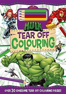 Marvel Avengers Hulk: Tear Off Colouring