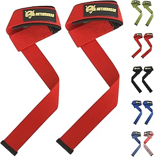 Nethergear Lifting Straps for Weightlifting - Premium Cotton Wrist Wraps with Neoprene Padding, Heavy Duty Straps for Powerlifting, Bodybuilding, Gym Workouts - Support & Comfort for Men & Women