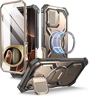 i-Blason Case for iPhone 16 Pro Max with Camera Protector [MagSafe Compatible] [Military Protection] Full-Body Shockproof Magnetic Armorbox Case with Built-in Screen Protector, Rose Gold