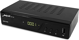 ميترونك جهاز فك التشفير/DVB-T عالي الدقة DVB-T2/HEVC/USB من استريل 011140 - اسود