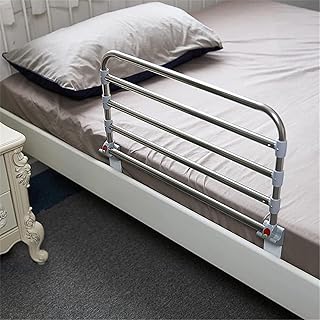 Medical Bed Rails for Elderly, Folding Portable Bedside Safety Anti-Fall Guard Rail, Safety Auxiliary Handle Metal for Pregnant Women, Disabled People, Standing Assist(90 x 50 cm)