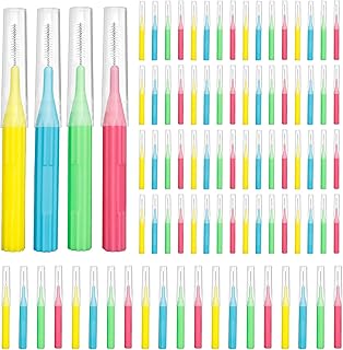 رازوكو فرشاة ما بين الاسنان، راس خيط، اداة تنظيف الاسنان سهلة الاستخدام (عبوة واحدة (2 ملم/2.3 ملم/2.5 ملم/3 ملم) - 72 قطعة)، يدوي، بالغ