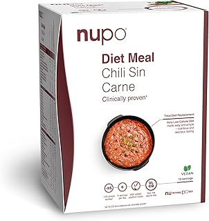 NUPO Diet Meal Chili Sin Carne – Premium Diet Weight Loss Meal, Complete Weight Loss Meal Replacement, 10 Servings, Vegan, Gluten Free, GMO Free