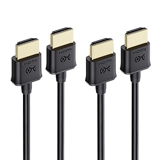 كيبل ماترز كيبل HDMI رفيع للغاية من قطعتين (كيبل HDMI رفيع للغاية) تصنيف 4K مع ايثرنت 0.9 متر