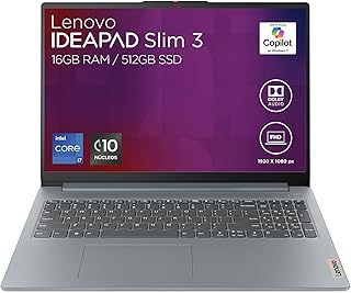 لينوفو لابتوب ايديا باد سليم 3 15IRH8 | 15.6 انش FHD انتل كور i7-13620H 16GB RAM 512GB SSD | كاميرا صوت دولبي 1080p | ويندوز 11 هوم رمادي اركتيك