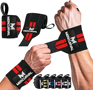 MERCURYAL 2 Handgelenk Bandagen Gym - Wrist Wraps Gym - Handgelenk Bandagen Fitness – Handgelenkbandagen Kraftsport für Fitness, Handgelenkstütze, Bodybuilding, Kraftsport & Crossfit