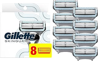 عبوة شفرات الحلاقة للرجال من جيليت سكينجوارد للبشرة الحساسة، عبوة من 8 شفرات