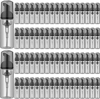 70 قطعة من موزعات الصابون الرغوية البلاستيكية سعة 2 اونصة، زجاجات صابون قابلة لاعادة الملء مع مضخة صغيرة للتنظيف ومضخة رغوة فارغة للسفر والشامبو ومستحضرات التجميل (رمادي)