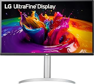 LG شاشة كمبيوتر الترا اتش دي 32 بوصة 32UP83A-W بتقنية IPS مع توافق HDR 10 وتقنية AMD فري سينك ابيض من ال جي 3840 x 2160