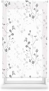 Blindecor Digital Transparent Flower Roller Blind، 90 × 180 سم (العرض × الطول)