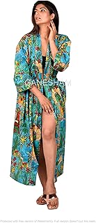 Women Sleepwear Beach Cover up Cotton Bath Robes Kimono Women Cardigan Nightgown Resort Wear