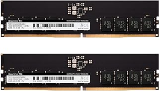 تيم جروب وحدة ذاكرة RAM اليت DDR5 32GB 2×16GB 5600Mhz هينكس IC PC5-44800 CL46 بدون مؤقتة UDIMM 288 دبوس للكمبيوتر المكتبي تدعم انتل وAMD TED532G5600C46DC01 ايليت DDR5