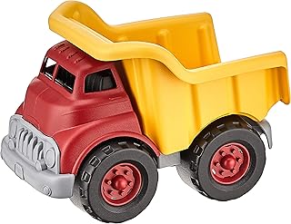 Green Toys Dump Truck ، أحمر - أصفر CB - لعب تمثيلي ، مهارات حركية ، لعبة أطفال. لا يحتوي على بيسفينول أ ، فثالات ، بولي كلوريد الفينيل. آمن للغسل في غسالة الأطباق ، بلاستيك معاد التدوير ، صنع في الول