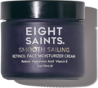 Eight Saints Retinol Facial Moisturizer Cream, For Firming Face, Neck & Eye Wrinkles and Lines, Deep Hydrating Lotion, Fragrance-Free, 2 Ounces