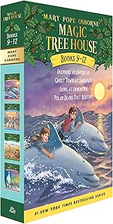 لعبة السحر Magic شجرة House مجموعة معلبة كتب ، 9 – 12: ودلافين عند الفجر ، Ghost المدينة عند sundown ، Lions عند lunchtime ، و Polar Bears الماضي وقت النوم