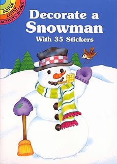 Decorate a Snowman with 35 Stickers