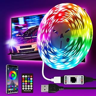 شريط اضاءة LED بمنفذ USB بطول 2 متر RGB بجهاز تحكم عن بعد بالاشعة تحت الحمراء لغرفة النوم والمنزل والحفلات والمؤقت وايقاع الموسيقى ومصابيح الالعاب 2M IR من سباركلينج وندرفل