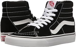 حذاء من فانس VANS Sk8-Hi تزلج كاجوال عالية الجودة للجنسين مريحة ومتينة في وجه واحد المطاط وافل المميز أسود-أبيض