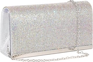 Naimo Bling Shiny Rhinestone Wedding Evening Party Clutch Handbag Purse