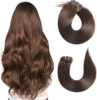 Thick Clip In Hair Extensions - Chocolate Brown 22Inch 160g 7pcs 11A Grade Hair Extensions Clip in Human Hair Extensions Real Human Hair Double Weft