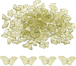 PATIKIL Butterfly Beads, Crystal Butterfly Beads Czech Glass Beads Spacer Bead for DIY Jewelry Making Bracelets Necklace