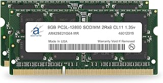 ادامانتا ذاكرة لابتوب 16GB (2x8GB) ترقية DDR3/DDR3L 1600Mhz PC3L-12800 SODIMM 2Rx8 CL11 1.35v نوت بوك RAM DRAM