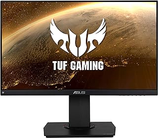 شاشة العاب TUF VG249Q من اسوس مقاس 23.8 انش و144 Hz FHD ـ (1920 × 1080) IPS ـ 1 ميلي ثانية مع تقنية فري سينك وتقنية ELMB، وحماية العين، مزودة بمنفذ عرض HDMI وD-ساب، أسود , LCD