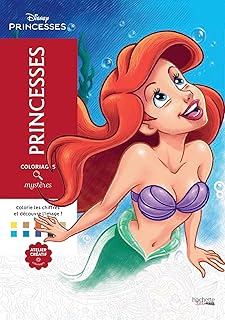 Coloriages Mystères Disney Princesss: قم بتلوين الزخارف واكتشاف الصورة