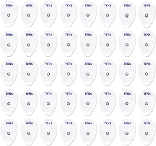 اقطاب كهربائية تينز وسادات بديلة كبيرة عالية الجودة لوحدات التحفيز العصبي وحدة العلامة التجارية ديسكاونت تينس 20 زوجًا 40 قطبًا