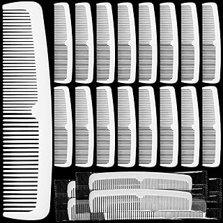 Lallisa 100 Pcs Individually Wrapped Hair Combs small Disposable plastic Pocket fine and wide Tooth Comb Bulk for Women Men Family Hotel Travel Homeless(White)