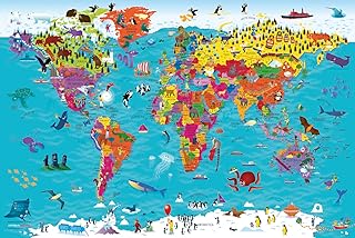 Collins Children's World Wall Map: An Illustrated Poster for Your Wall