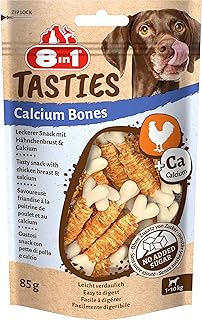 8in1 TASTY Calcium Bones 85g, Brown