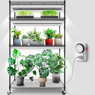 LED Grow Light Plant Stand B