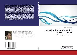 Introduction Optimization for Food Science: Case study: Indonesian food