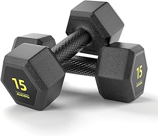 Hex Dumbbells PVC Encase Coating Free Weight Dumbbell Set for Strength Training, Home Gym Fitness and Full Body Workout