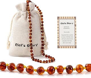 Baltic Amber Necklace (Cognac) - Certified Authentic Baltic Amber