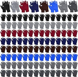 120 Pairs Winter Touchscreen Gloves Winter Knit Gloves Bulk Stretchy Warm Gloves for Women Men Unisex Adult