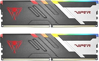 باتريوت ميموري فايبر فينوم RGB DDR5 RAM 32GB (2X16GB) 6000MT/s CL30 UDIMM مجموعة العاب الكمبيوتر المكتبي - PVVR532G600C30K