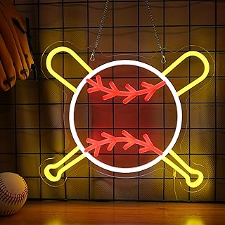 Attivolife Colorful Neon Light Signs Neon (Baseball)