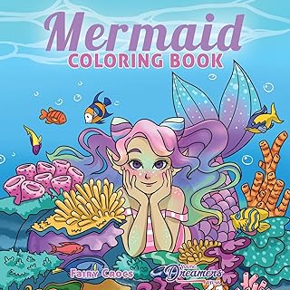 Mermaid Coloring Book: For Kids Ages 4-8, 9-12