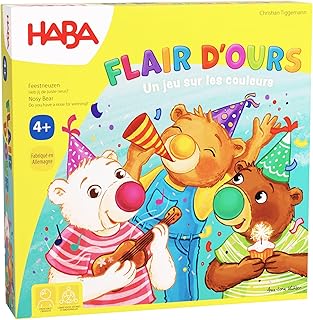 HABA Nasbär - Do you have the good flair? - Card and dice game for children from 4 years - simple rules for a quick game - for up to 4 players - 2010881002