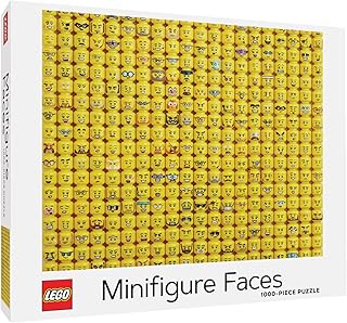 Lego® Minifigure Faces 1000-Piece Puzzle، من تشارونيكل بوكس، بالغ