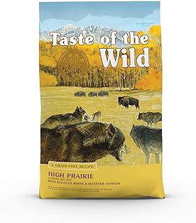 Taste Of The Wild Grain Free Premium High Protein Dry Dog Food High Prairie Adult Roasted Bison & Roasted Venison 12.7Kg