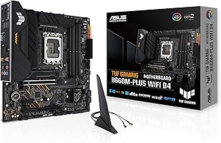 لوحة ام اسوس تي يو اف العاب B660M-بلس واي فاي D4 mATX انتل B660 LGA1700 DDR4 PCI 5.0 LAN ريل تيك 2.5 جيجا 6 ريلتيك 7.1 محيطي 2×M.2 4×ساتا 6جيجابايت / ثانية اس بي 3.2 الجيل 2×2 اسود جيمنج B660M-PLUS D4