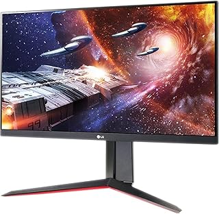 شاشة العاب ال جي 24GN650-B الترا جير FHD (1920 × 1080) IPS مع معدل تحديث 144Hz مع 1 مللي ثانية (GtG) AMD فري سينك بريميوم وحامل قابل للتعديل للامالة/الارتفاع/المحور، اسود، LCD