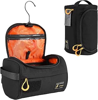 Toiletry Bag, Black, Functional Toiltry Bag for Men With Hook